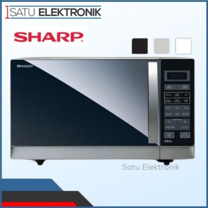 SHARP R728  Microwave oven Grill (25L, Hitam, Putih, Silver)