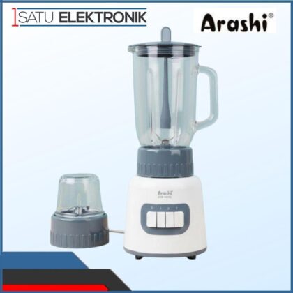 Arashi Blender Kaca 1 Liter ASB1001 Mesin Pelumat Chopper 350 Watt Pelumat 3 Mode Kecepatan Putih Abu