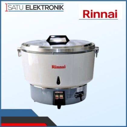 Rinnai Rice Cooker Gas RR-50A Kapasitas 9 Liter Bahan Bakar Gas LPG Warna Silver