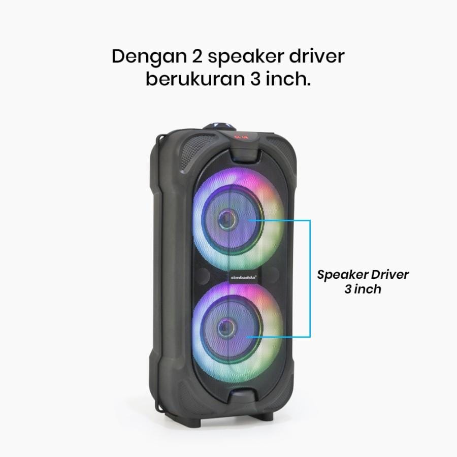 Simbadda CST 727N Speaker Karoke Mini Loudspeaker Portable Bluetooth - Image 5