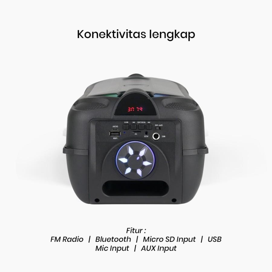 Simbadda CST 727N Speaker Karoke Mini Loudspeaker Portable Bluetooth - Image 2