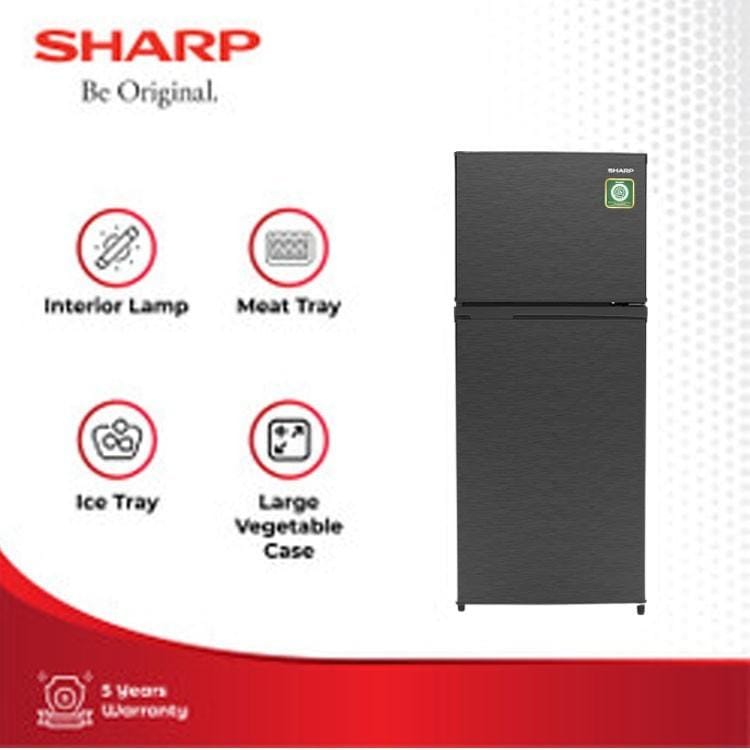 Kulkas Sharp SJ236MNHS Lemari Es 2 Pintu SJ236