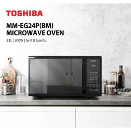 TOSHIBA MMEG24PBM Microwave Grill Black Meja counter top