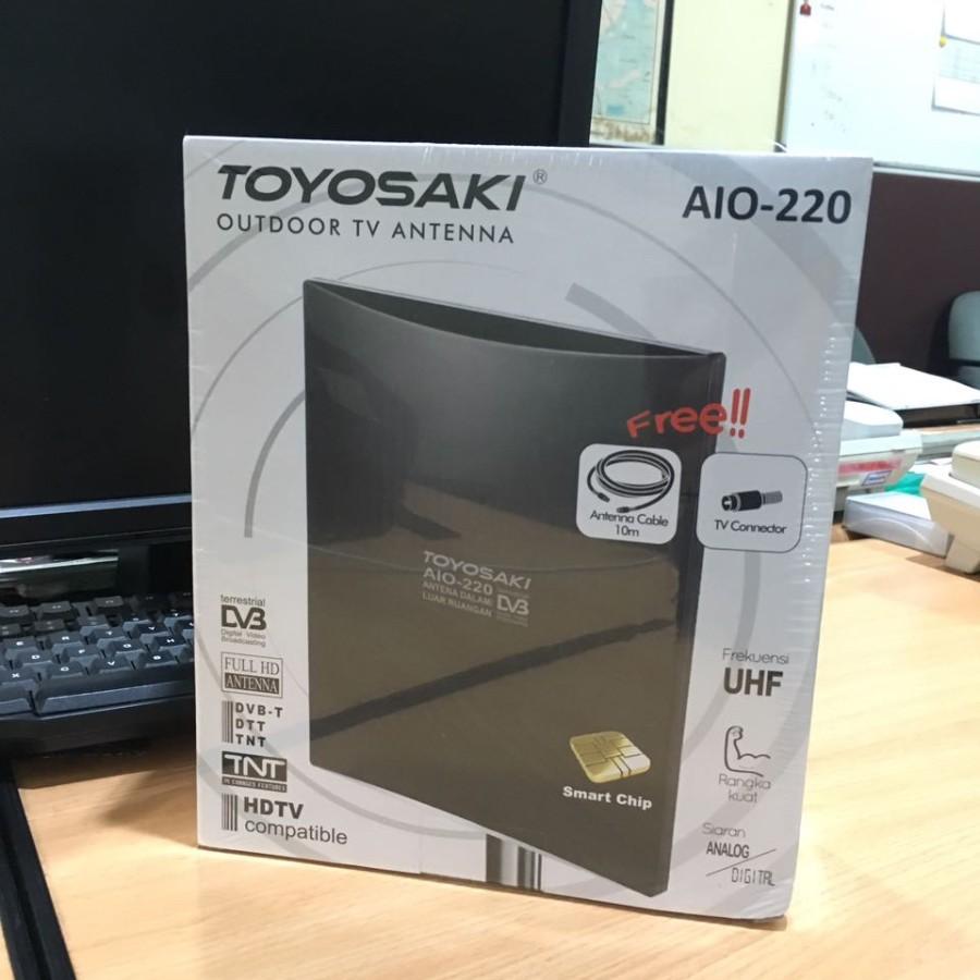 Antena TV Digital Indoor Outdoor Toyosaki AI10220 AIO 220 + Kabel 10 m - Image 2