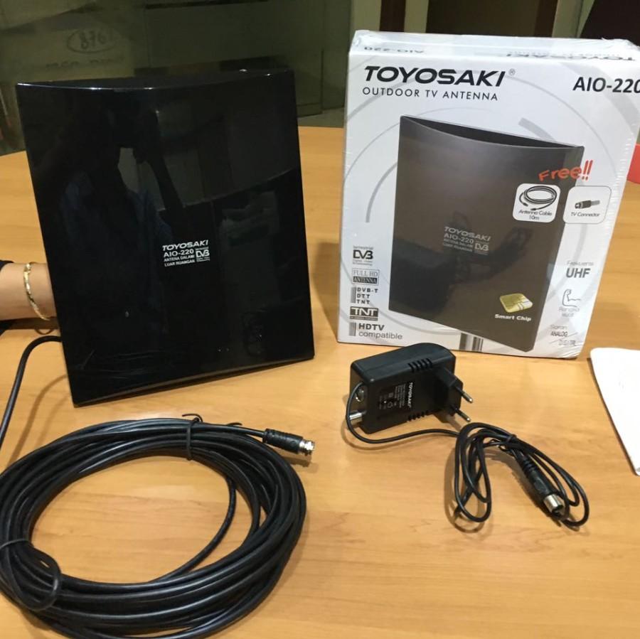 Antena TV Digital Indoor Outdoor Toyosaki AI10220 AIO 220 + Kabel 10 m - Image 3