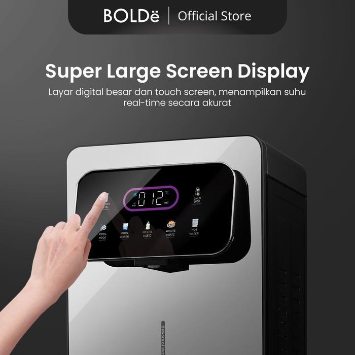BOLDE MEGATRON Smart Dispenser Touch Screen Galon Bawah Fast Boiling - Image 4