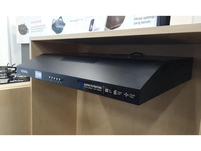 MODENA PX0611BABK Slim Cooker Hood Hitam dengan Filter Aluminium & Kontrol Tombol 3 Tingkat Kecepatan - Image 3