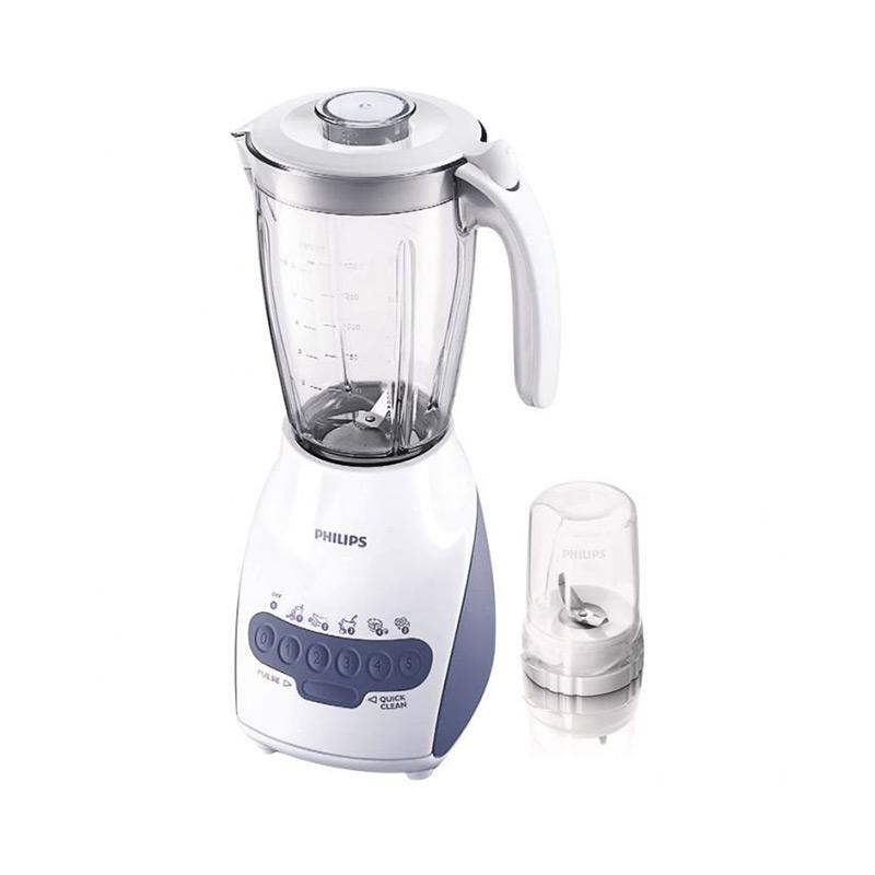 PHILIPS HR 2115 Blender Plastik 600W cocok untuk Minuman Jus dan Bumbu